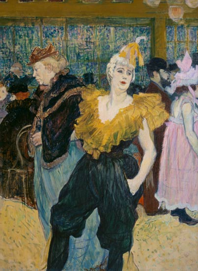 The clownesse Cha-u-kao at the Moulin Rouge a Henri de Toulouse-Lautrec