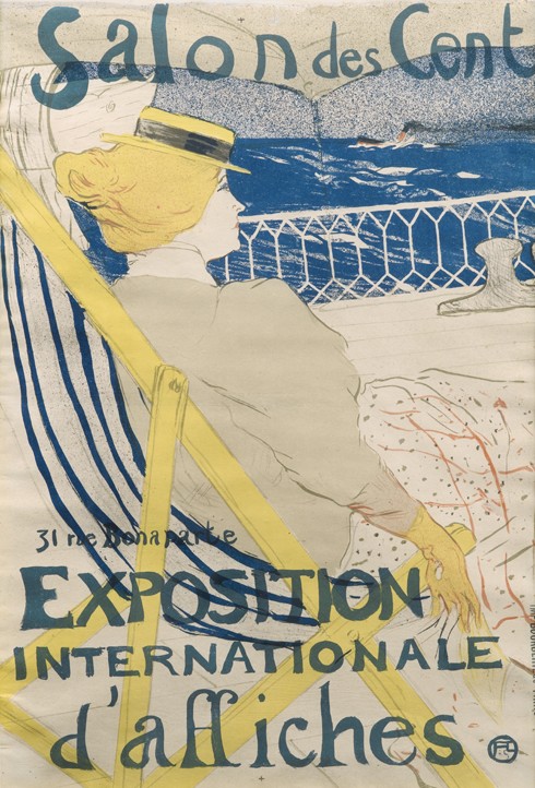 La passagere du 54 - Promenade en yacht (Salon des Cent) a Henri de Toulouse-Lautrec