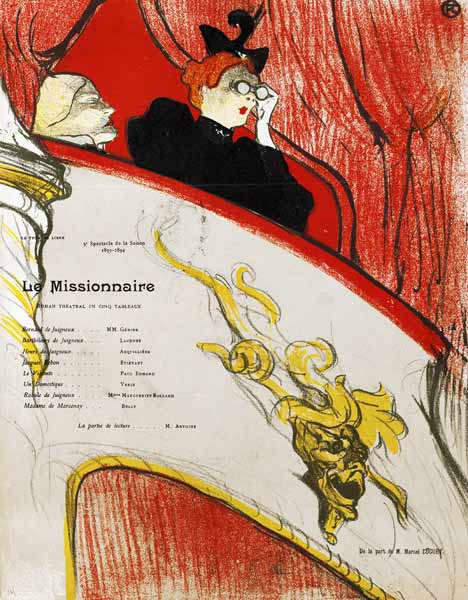 Le Missionaire (Poster) a Henri de Toulouse-Lautrec