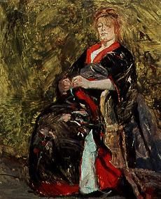 Lily Grenier in the kimono. a Henri de Toulouse-Lautrec