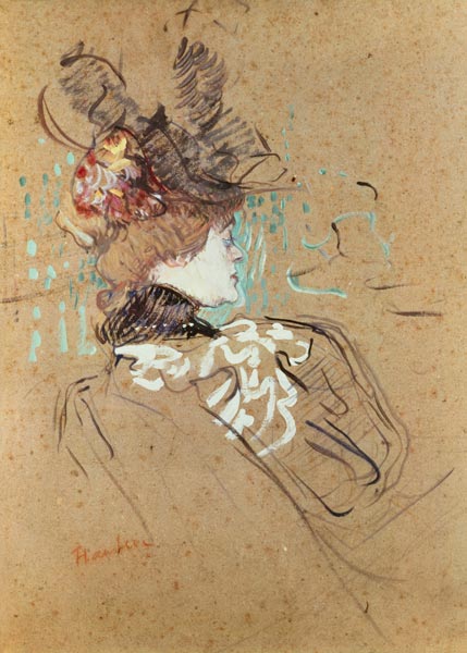 DPX/113 Profile of a Woman a Henri de Toulouse-Lautrec