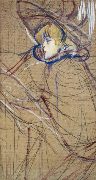 Profile of a Woman: Jane Avril a Henri de Toulouse-Lautrec