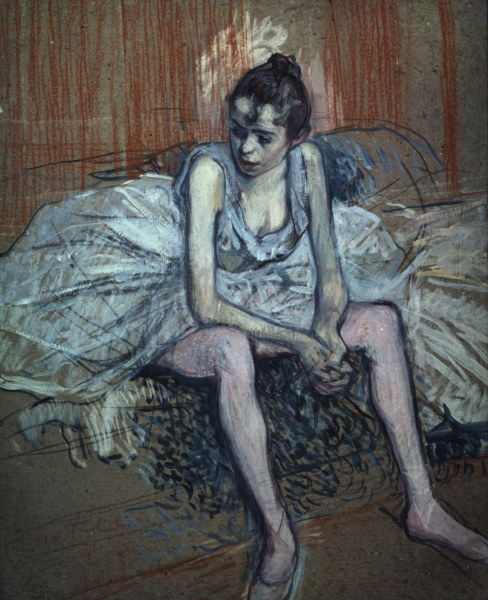 Sitting Dancer a Henri de Toulouse-Lautrec