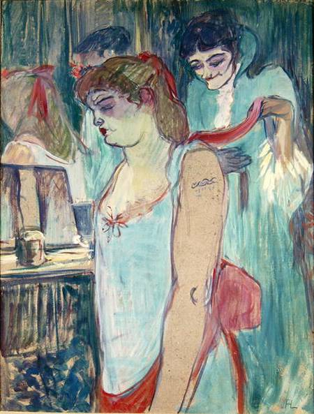 The Tattooed Woman or The Toilet a Henri de Toulouse-Lautrec
