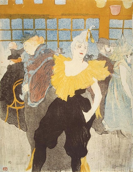 The Clownesse in the Moulin Rouge a Henri de Toulouse-Lautrec