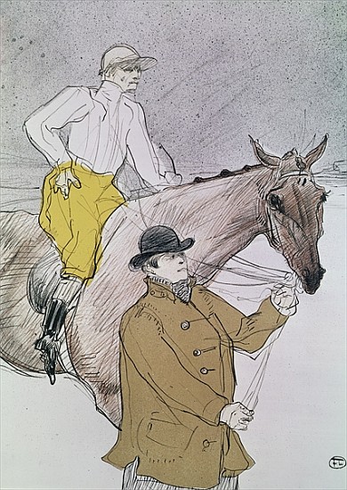 The jockey led to the start a Henri de Toulouse-Lautrec