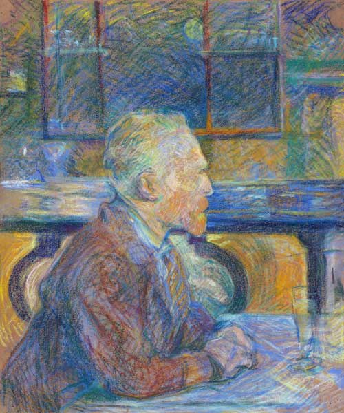 Portrait of Vincent van Gogh a Henri de Toulouse-Lautrec