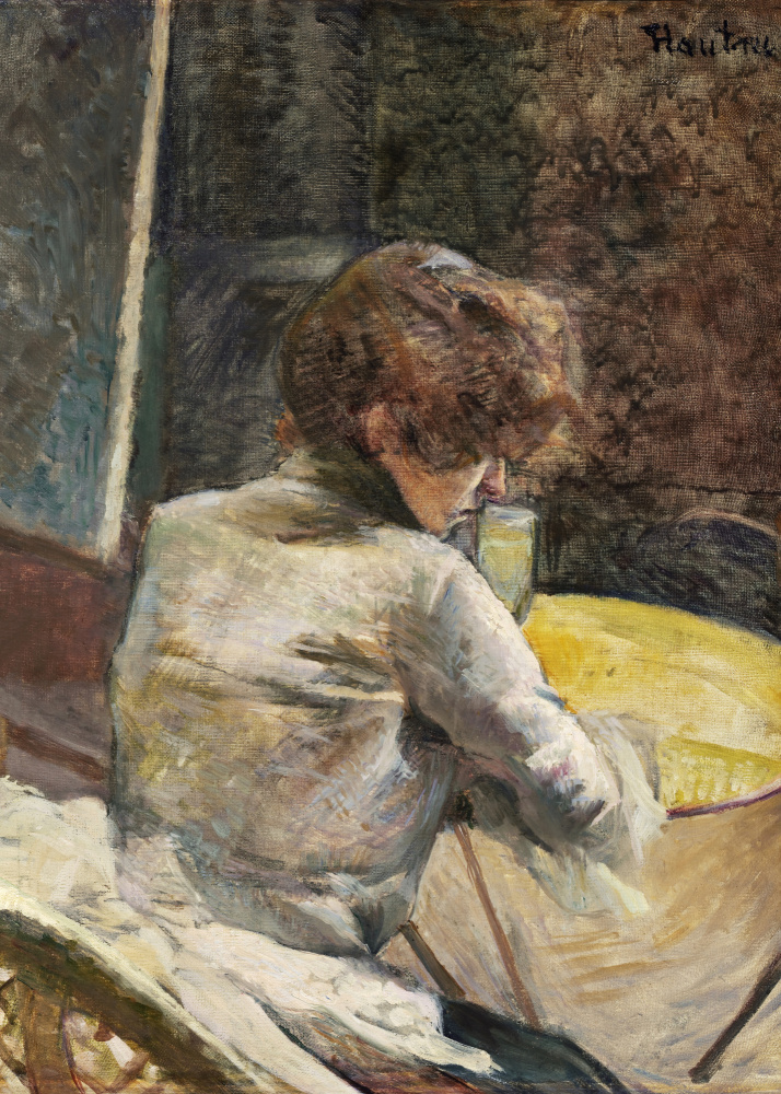 Waiting (ca.1887) a Henri de Toulouse-Lautrec