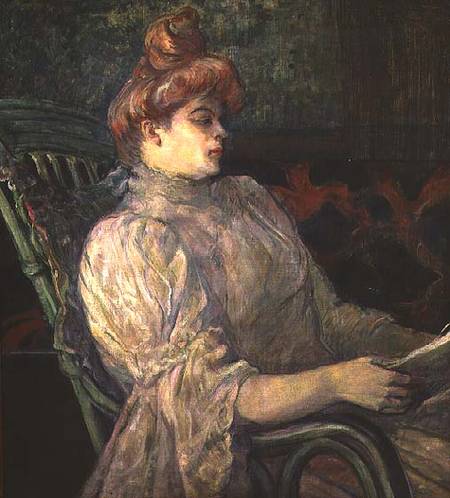 Woman Reading a Henri de Toulouse-Lautrec