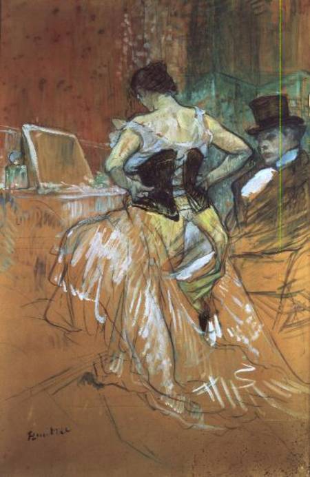 Woman at her Toilet, study for 'Elles' a Henri de Toulouse-Lautrec