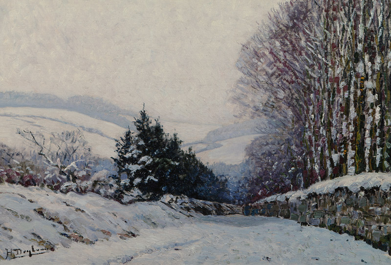 Winter Landscape  a Henri Deglume