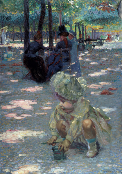 In an August afternoon in the Jardin de Luxembourg a Henri-Edmond Cross