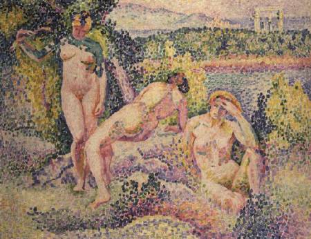 Three Nudes a Henri-Edmond Cross