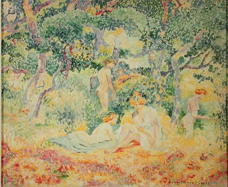 Nudes in a Wood a Henri-Edmond Cross