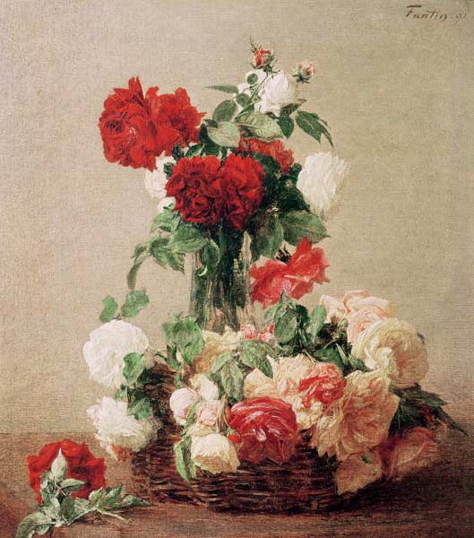 Roses a Henri Fantin-Latour