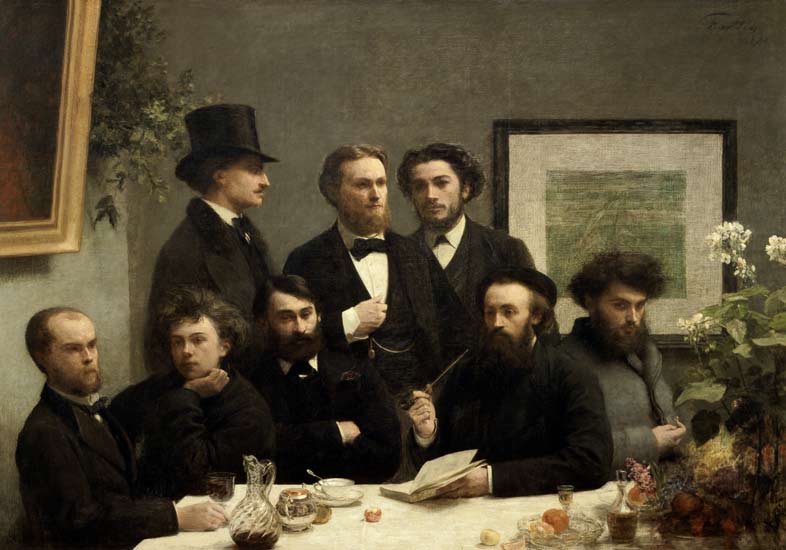 Angolo della tavola (Poeti francesi a tavola) a Henri Fantin-Latour