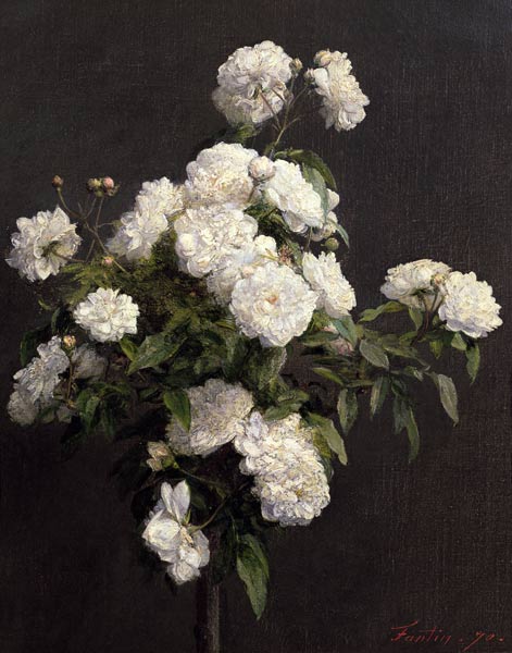 White Roses a Henri Fantin-Latour