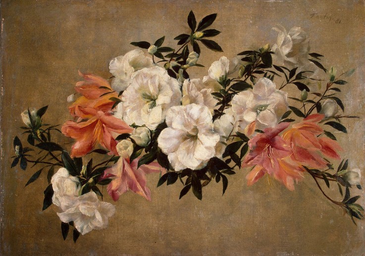 Petunias a Henri Fantin-Latour