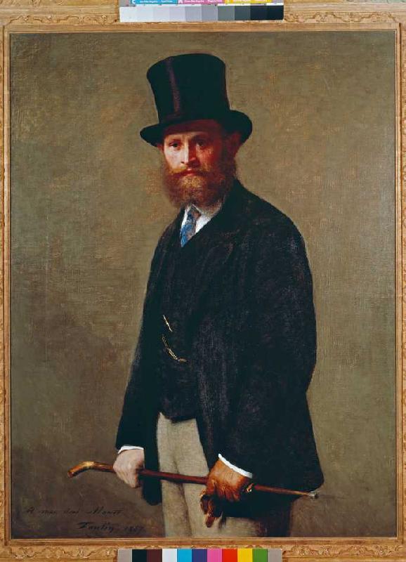 Portrait of Eduard Manet. a Henri Fantin-Latour