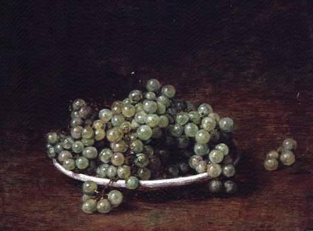 Still Life of Small Grapes a Henri Fantin-Latour