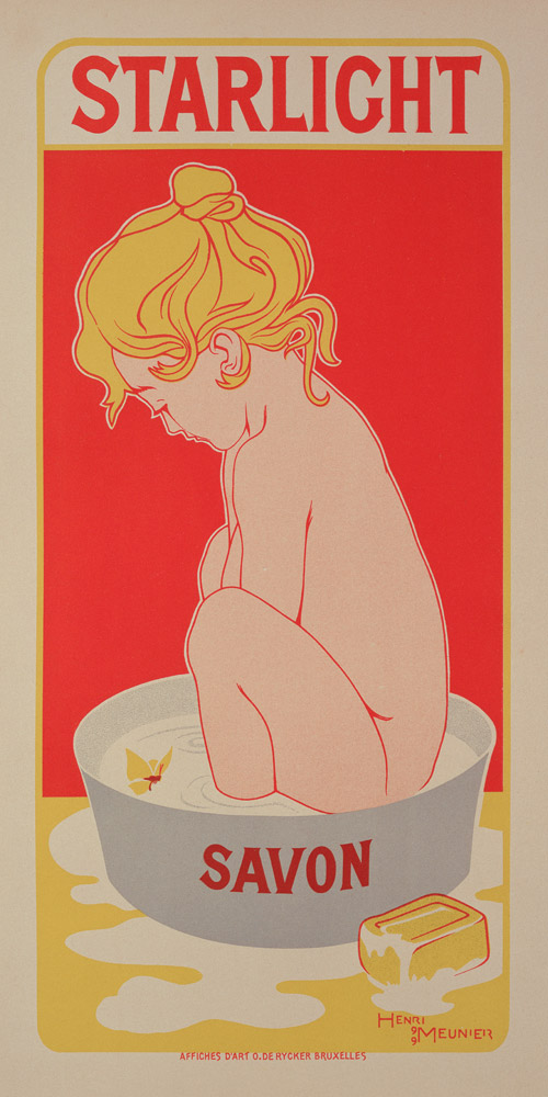 Reproduction of a poster advertising 'Starlight Soap', 1899 (colour litho) a Henri Georges Jean Isidore Meunier