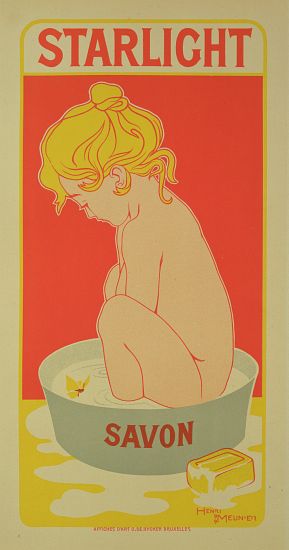 Reproduction of a poster advertising 'Starlight Soap' a Henri Georges Jean Isidore Meunier