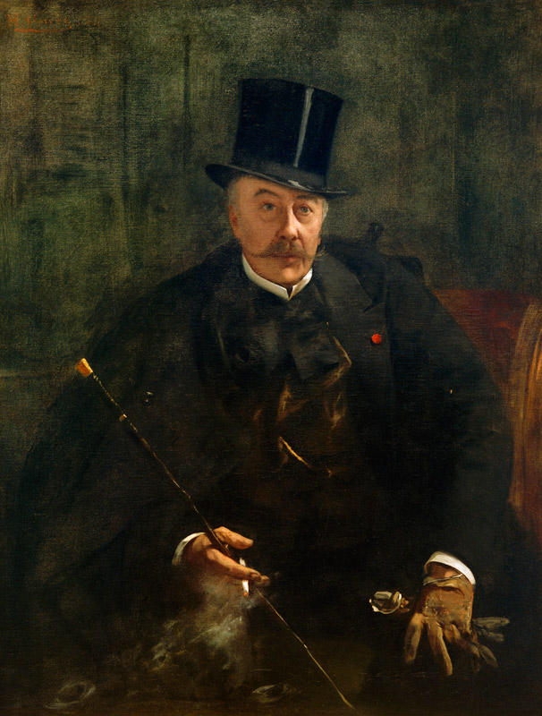 Porträt Alfred Stevens. a Henri Gervex