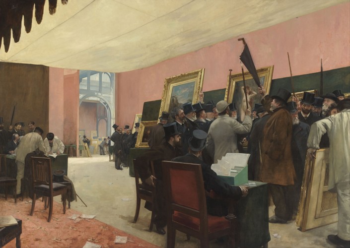 A Session of the Painting Jury a Henri Gervex