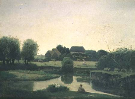 The Pond a Henri Harpignies