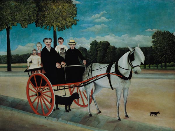 The carts of the old Juniet. a Henri Julien-Félix Rousseau