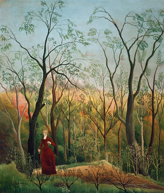 Passeggiata nella foresta a Henri Julien-Félix Rousseau