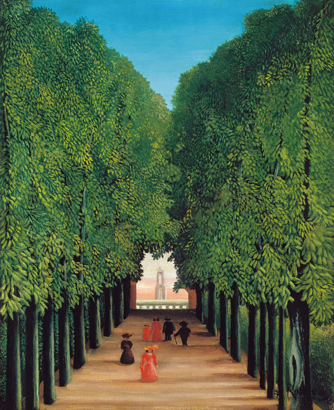 The Avenue in Saint-Cloud Park a Henri Julien-Félix Rousseau