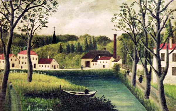 Landscape with a Fisherman a Henri Julien-Félix Rousseau