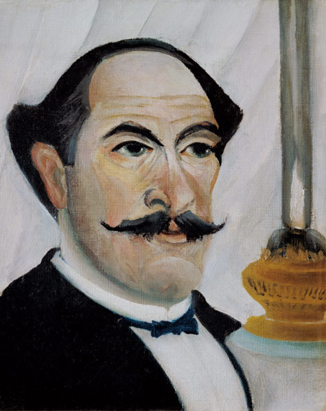 Self-portrait with lamp a Henri Julien-Félix Rousseau