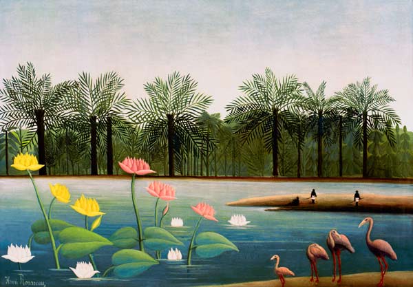 H.Rousseau, The Flamingoes a Henri Julien-Félix Rousseau