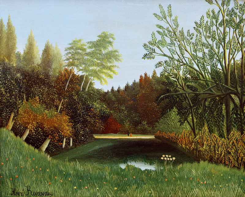 H.Rousseau, View of Bois de Boulogne a Henri Julien-Félix Rousseau