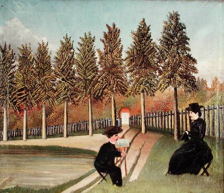 The Artist Painting his Wife a Henri Julien-Félix Rousseau