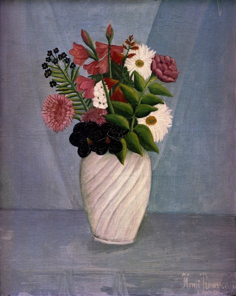 H.Rousseau, Bouquet of Flowers a Henri Julien-Félix Rousseau