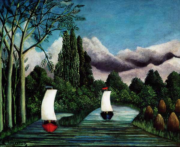 The Banks of the Oise a Henri Julien-Félix Rousseau