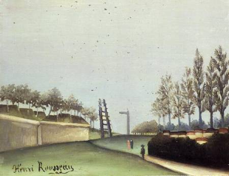View from the Porte de Vanves, Paris a Henri Julien-Félix Rousseau