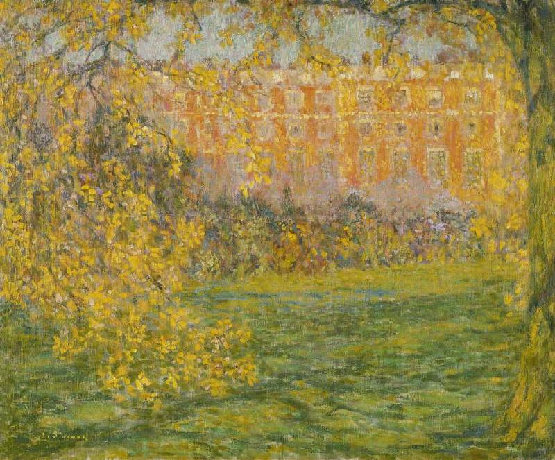 Hampton Court im Herbst (Automne, Hampton Court) a Henri Le Sidaner