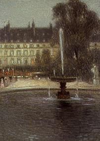 Fountain into the Tuillerien (Paris) a Henri Le Sidaner