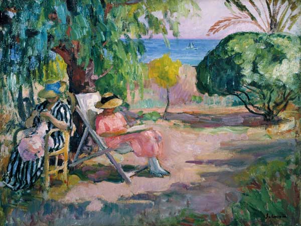 Summer's day in a garden by the sea a Henri Lebasque
