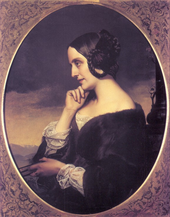 Portrait of Marie d’Agoult (1805-1876) a Henri Lehmann