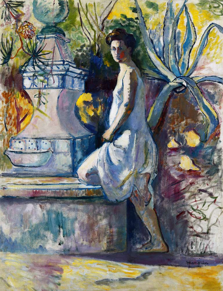Jeanne a la Fontaine, Villa Demiere, 1905 a Henri Manguin
