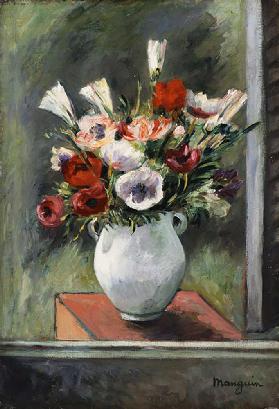 Anemones in a White Vase, 1917