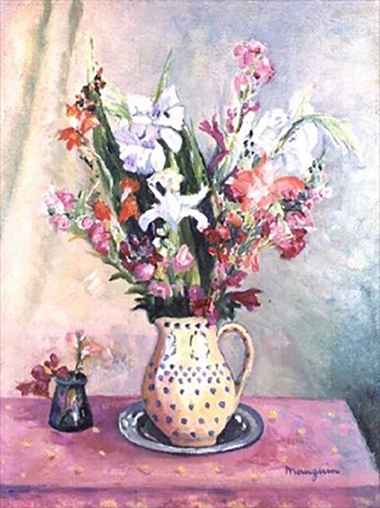 Gladioli in a Vase, 1922 a Henri Manguin