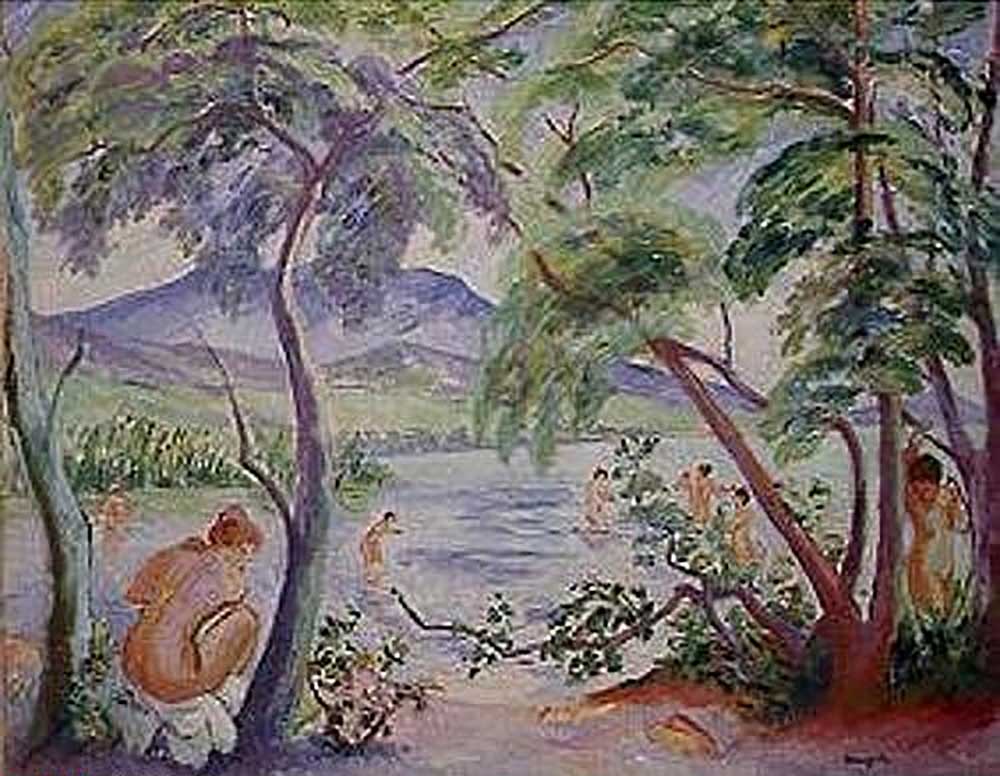Landscape with bathers a Henri Manguin