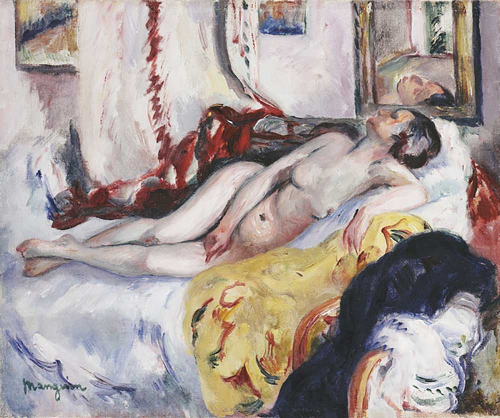 Nude Sleeping; Nu Dormant, 1917 a Henri Manguin