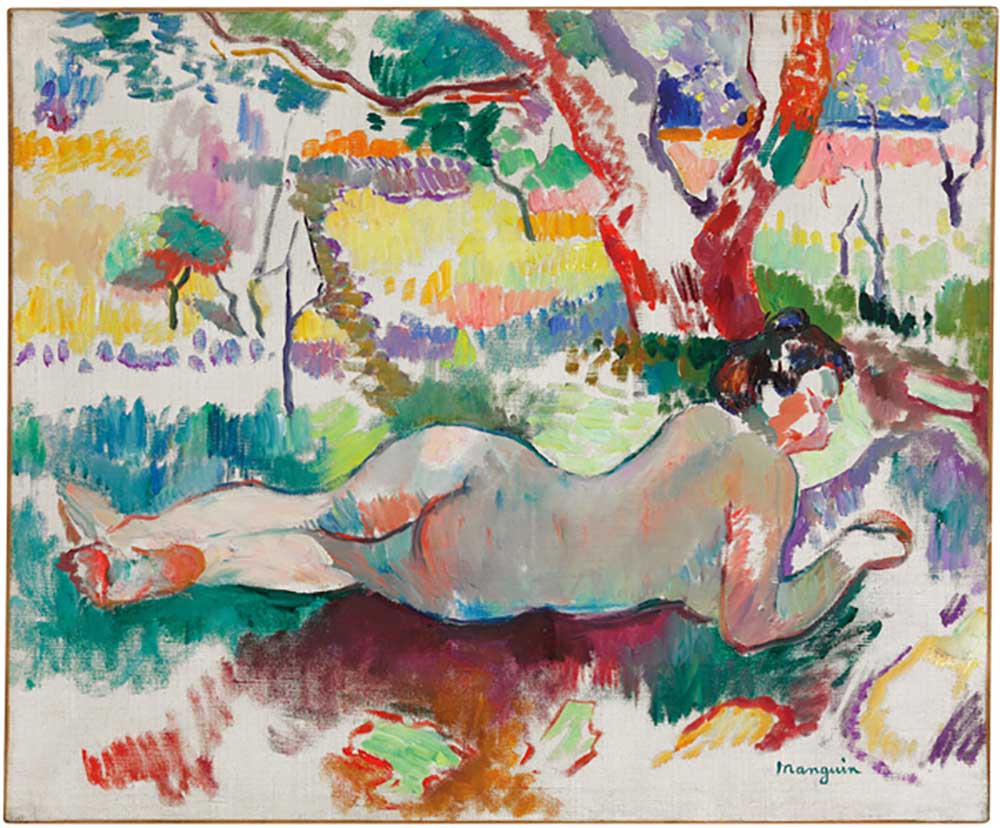 Study in reverse, nude beneath trees, Villa Demiere, 1905 a Henri Manguin